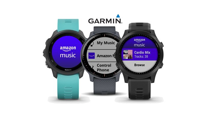 aplicación Amazon Music en relojes gps con música de garmin