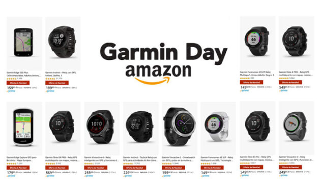 Día de Garmin en amazon: ofertas en relojes y ciclocomputadores gps.