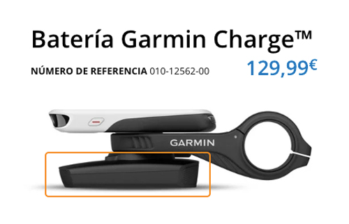batería garmin Charge para Garmin Edge 830 1030 530