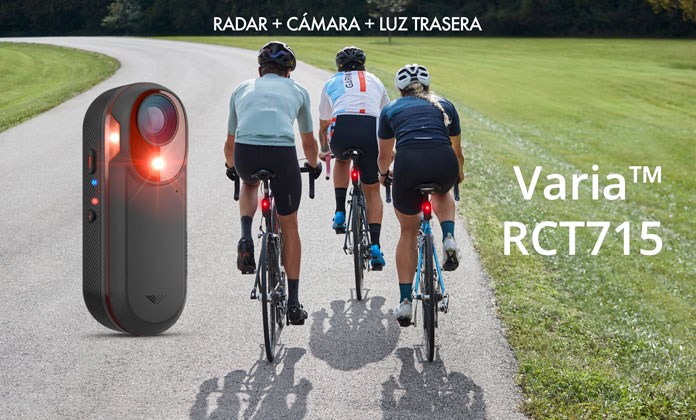 nuevo radar para ciclismo con cámara y luz trasera Garmin Varia RCT715