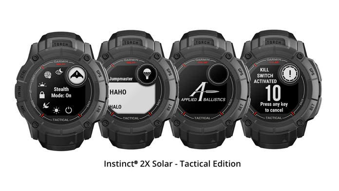 funciones tácticas del Garmin Insticnt 2X Solar - Tactical edition