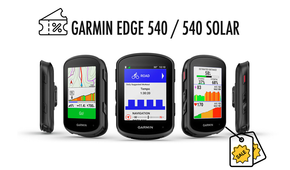 resumen de las mejores ofertas del ciclocomputador gps Garmin Edge 540 y 540 Solar