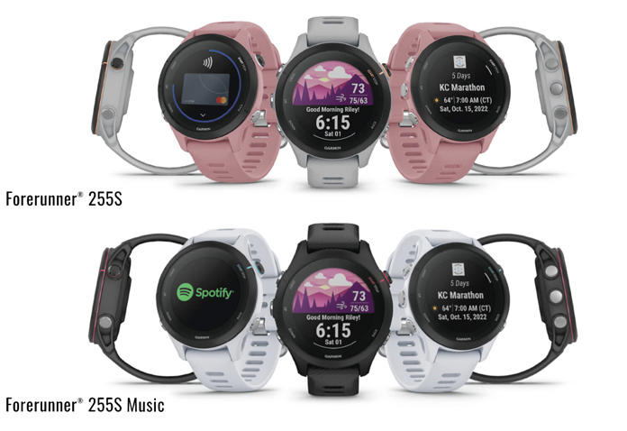 Colores disponibles del Forerunner 255s y Forerunner 255s Music