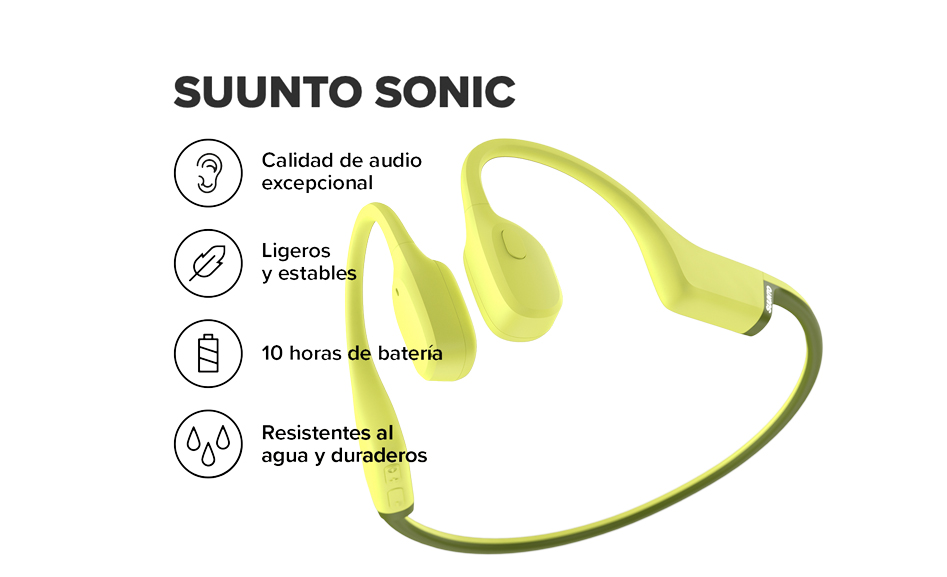 Nuevos auriculares open ear conducción ósea Suunto Sonic (económicos)